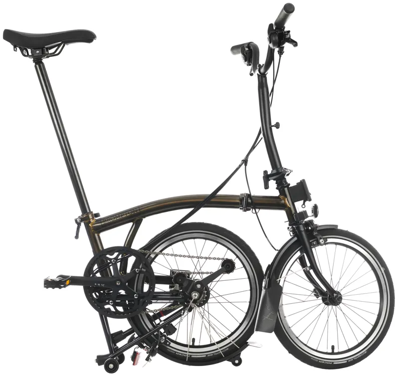 Brompton C Line 6-Speed Folding Bike 2025 in Black Lacquer-2